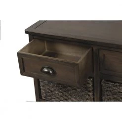 28 in. Brown Gray Standard Rectangle Wood Console Table by ATHMILE 10 28 in. Brown Gray Standard Rectangle Wood Console Table by ATHMILE -ATHMILE Sales Store brown grey athmile console tables ccwf193442aad 4f 1000