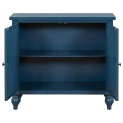 35 in. Dark Blue Standard Rectangle Wood Console Table by ATHMILE -ATHMILE Sales Store dark blue athmile console tables ddwf290986aav 44 1000