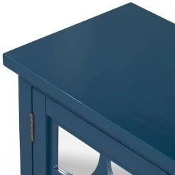 Dark Blue Free Standing Wood Sideboard by ATHMILE 14 Dark Blue Free Standing Wood Sideboard by ATHMILE -ATHMILE Sales Store dark blue athmile sideboards buffet tables gz b2w20221110 44 1000