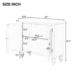 Dark Blue Free Standing Wood Sideboard by ATHMILE 11 Dark Blue Free Standing Wood Sideboard by ATHMILE -ATHMILE Sales Store dark blue athmile sideboards buffet tables gz b2w20221110 c3 1000