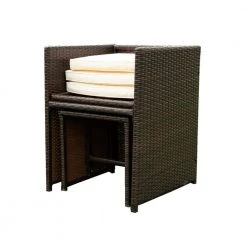 9-Piece Dark Brown Glass Top Table Set Seats 8 by ATHMILE 10 9-Piece Dark Brown Glass Top Table Set Seats 8 by ATHMILE -ATHMILE Sales Store dark brown athmile dining room sets dqw329s00035 4f 1000