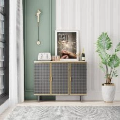 Dark Gray China Cabinet by ATHMILE 15 Dark Gray China Cabinet by ATHMILE -ATHMILE Sales Store dark gray athmile accent cabinets ddw75741392 31 1000