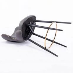 41.3 in. Dark Gray High Back Metal Frame Swivel Bar Stool with Leathaire Fabric Set(Set of 2) by ATHMILE 15 41.3 in. Dark Gray High Back Metal Frame Swivel Bar Stool with Leathaire Fabric Set(Set of 2) by ATHMILE -ATHMILE Sales Store dark gray athmile bar stools gz b2w20222117 fa 1000