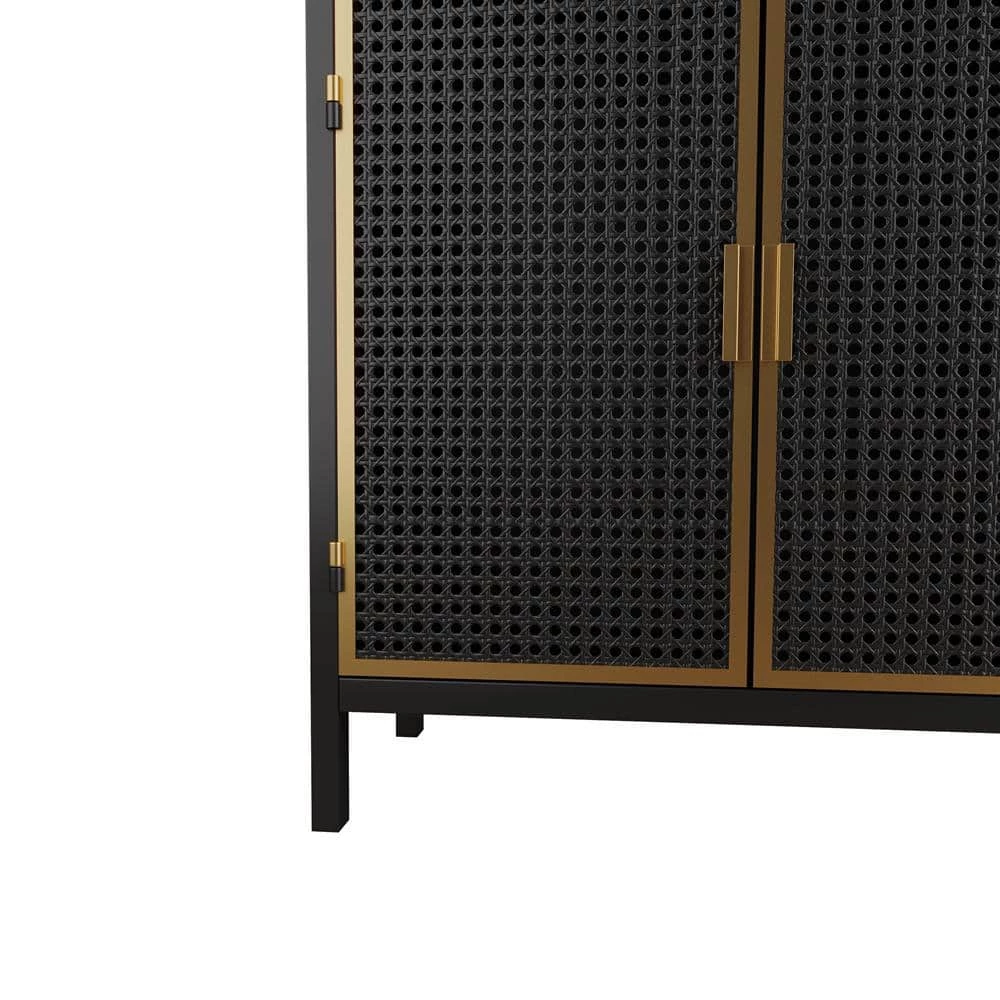 Dark Gray Sideboard with 3 Top Drawers by ATHMILE 7 Dark Gray Sideboard with 3 Top Drawers by ATHMILE - Image 7