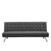 70.08 in. W Dark Gray Fabric Twin Size Futon Sofa Bed by ATHMILE