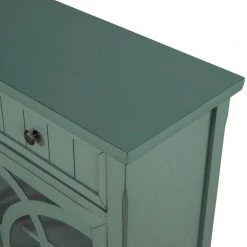 Dark Green Accent Storage Cabinet Wooden Cabinet with Adjustable Shelf and Glass Doors by ATHMILE 20 Dark Green Accent Storage Cabinet Wooden Cabinet with Adjustable Shelf and Glass Doors by ATHMILE -ATHMILE Sales Store dark green athmile accent cabinets gz wf284634aad 76 1000