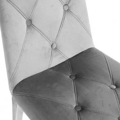 DARK GREY Velvet Dining Chairs (Set of 2) by ATHMILE -ATHMILE Sales Store dark grey athmile dining chairs ddw21037615 4f 1000