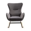 Gray Polyester Rocking Chair by ATHMILE