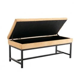 Dark Yellow Storage Bench 44.09 in. L x 17.52 in. W x 18.11 in. H by ATHMILE 12 Dark Yellow Storage Bench 44.09 in. L x 17.52 in. W x 18.11 in. H by ATHMILE -ATHMILE Sales Store dark yellow athmile bedroom benches gz b2w20221088 44 1000