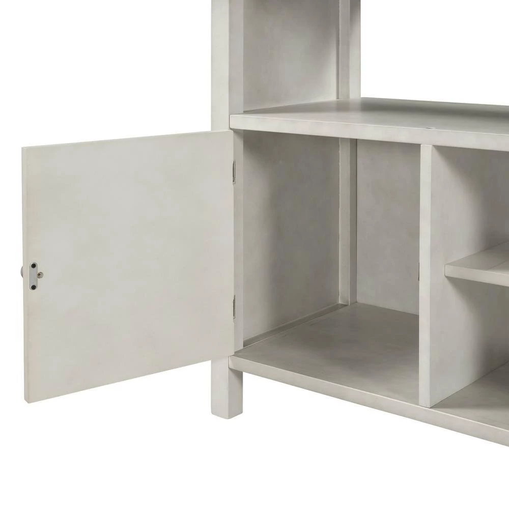 42.2 in. Rectangle Counter Height Walnut Wood Top with Wood Frame (Seats 2) by ATHMILE 7 42.2 in. Rectangle Counter Height Walnut Wood Top with Wood Frame (Seats 2) by ATHMILE - Image 7