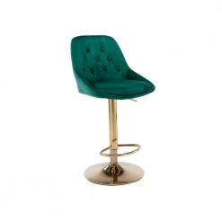 44.09 in. Low Back Emerald Metal Frame Adjustable Cushioned Bar Stool with Toweling fabric Seat (Set of 1) by ATHMILE -ATHMILE Sales Store emerald green athmile bar stools gz w39538735 44 1000