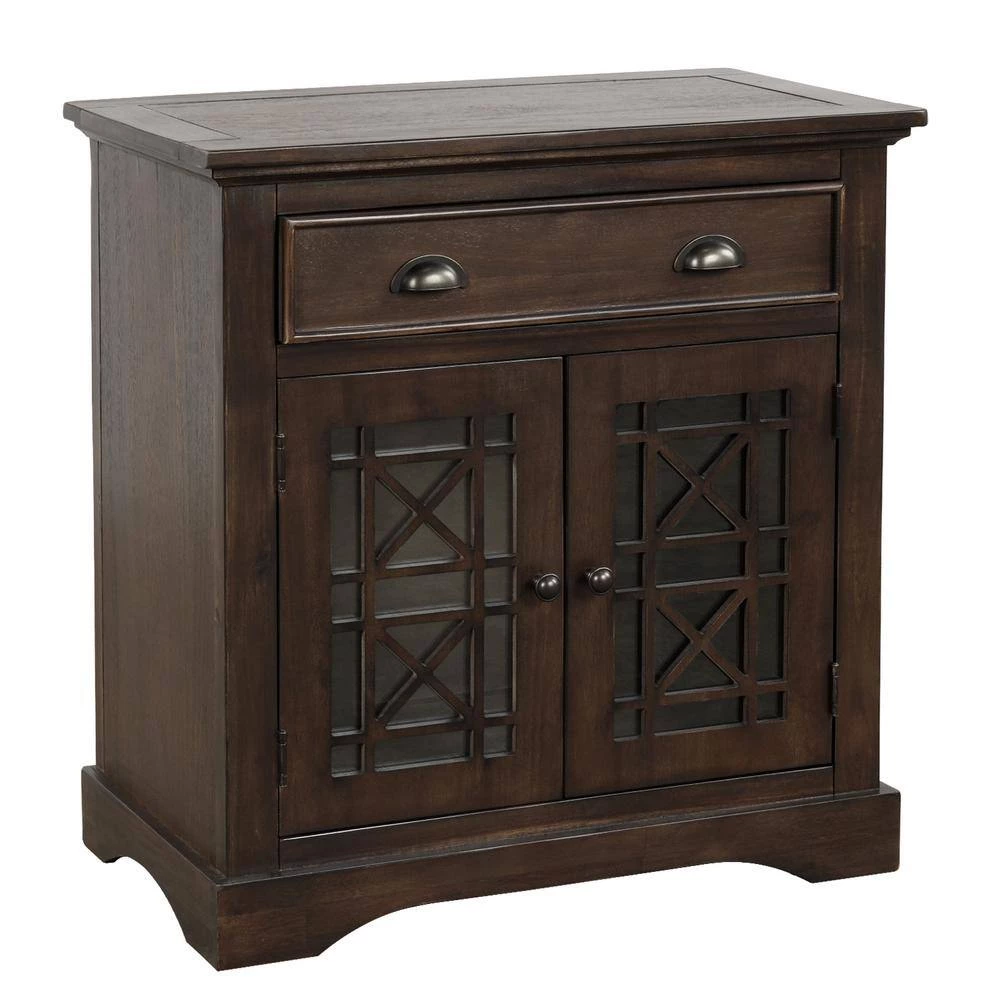 Espresso Retro Storage Cabinet with Doors and Big Wood Drawer, Home Office Furniture Storage Chest by ATHMILE 7 Espresso Retro Storage Cabinet with Doors and Big Wood Drawer, Home Office Furniture Storage Chest by ATHMILE - Image 7