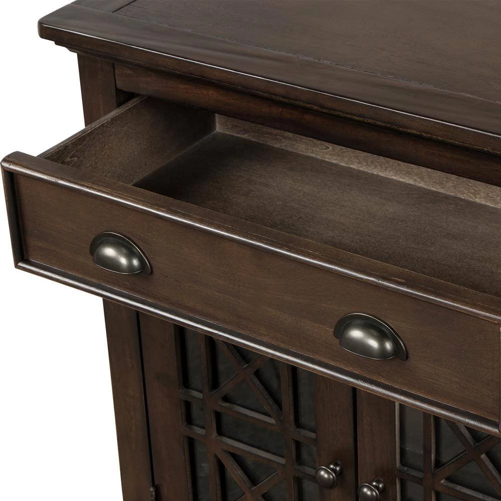 Espresso Retro Storage Cabinet with Doors and Big Wood Drawer, Home Office Furniture Storage Chest by ATHMILE 8 Espresso Retro Storage Cabinet with Doors and Big Wood Drawer, Home Office Furniture Storage Chest by ATHMILE - Image 8