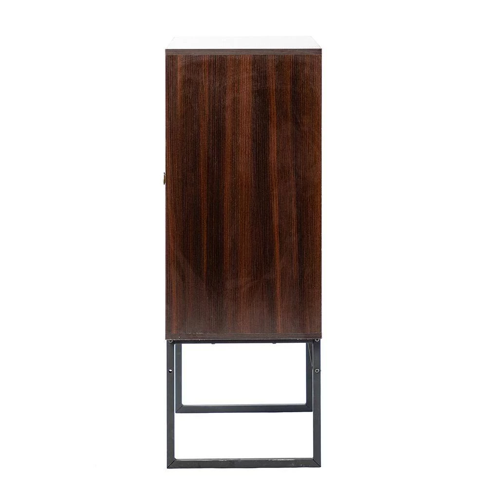 26.70 in. Brown Standard Rectangle Wood Console Table by ATHMILE 2 26.70 in. Brown Standard Rectangle Wood Console Table by ATHMILE - Image 2