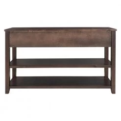 50 in. Espresso Standard Rectangle Wood Console Table by ATHMILE -ATHMILE Sales Store espresso athmile console tables dswf199598aap c3 1000