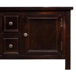 46 in. Espresso Standard Rectangle Wood Console Table by ATHMILE -ATHMILE Sales Store espresso athmile console tables gz b2w20220800 1f 1000