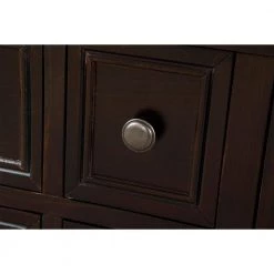 46 in. Espresso Standard Rectangle Wood Console Table by ATHMILE -ATHMILE Sales Store espresso athmile console tables gz b2w20220800 4f 1000