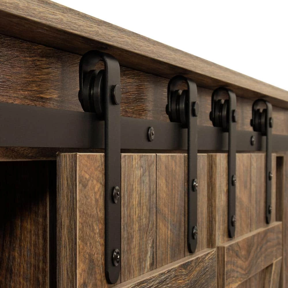 53.9 in. Espresso Standard Rectangle Wood Console Table by ATHMILE 6 53.9 in. Espresso Standard Rectangle Wood Console Table by ATHMILE - Image 6