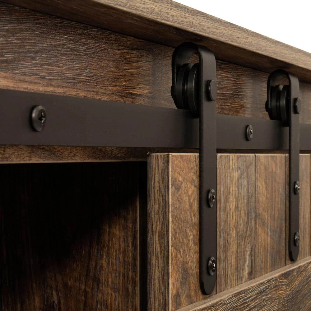 53.9 in. Espresso Standard Rectangle Wood Console Table by ATHMILE 5 53.9 in. Espresso Standard Rectangle Wood Console Table by ATHMILE - Image 5