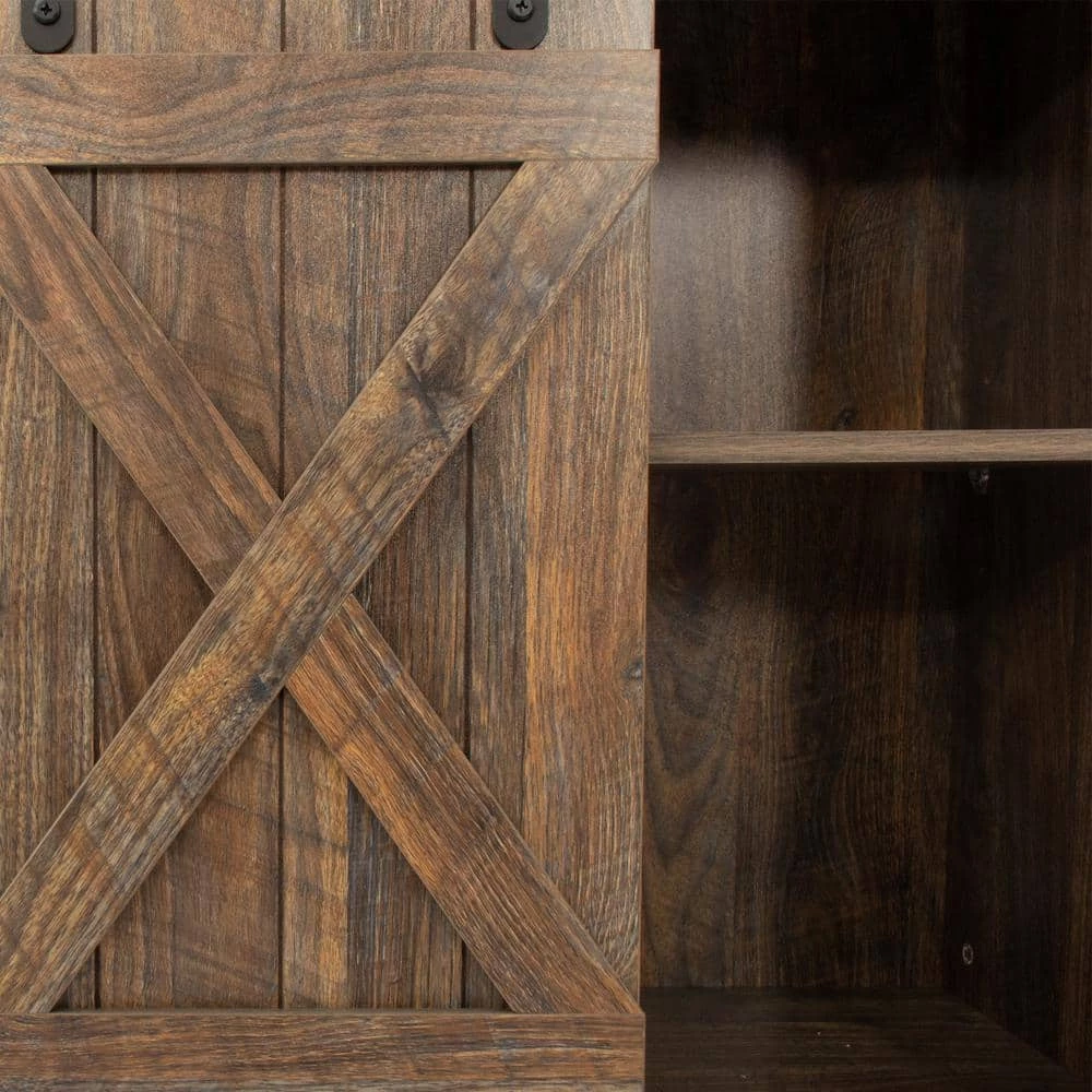 53.9 in. Espresso Standard Rectangle Wood Console Table by ATHMILE 8 53.9 in. Espresso Standard Rectangle Wood Console Table by ATHMILE - Image 8