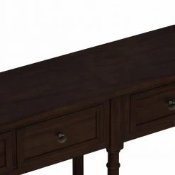 58 in. Espresso Standard Rectangle Wood Console Table by ATHMILE -ATHMILE Sales Store espresso athmile console tables gzx b2w20220582 fa 1000