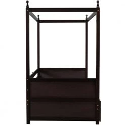 Espresso Twin Size Canopy Daybed by ATHMILE 10 Espresso Twin Size Canopy Daybed by ATHMILE -ATHMILE Sales Store espresso athmile daybeds gz b2w20221227 4f 1000