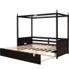 Espresso Twin Size Canopy Daybed by ATHMILE