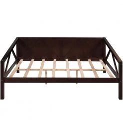 Espresso Full Size Daybed with Wood Slat Support by ATHMILE