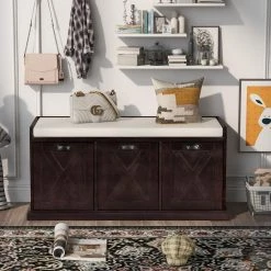 Espresso Storage Bench 43 in. L x 15.7 in. W x 20 in. H by ATHMILE 12 Espresso Storage Bench 43 in. L x 15.7 in. W x 20 in. H by ATHMILE -ATHMILE Sales Store espresso athmile dining benches gz b2w20221208 44 1000