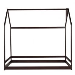 Espresso Wood Frame Twin Bed Frame by ATHMILE