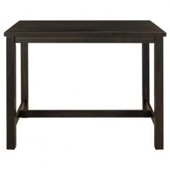 Wood Top Espresso Rectangle Dining Table by ATHMILE