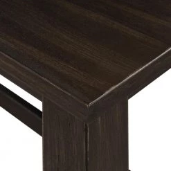 Wood Top Espresso Rectangle Dining Table by ATHMILE -ATHMILE Sales Store espresso athmile kitchen dining tables dswf198245aae c3 1000