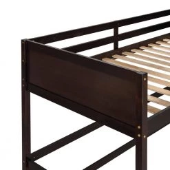 Espresso Twin Size Loft Bed with Ladder by ATHMILE -ATHMILE Sales Store espresso athmile loft beds gz b2w20221975 44 1000