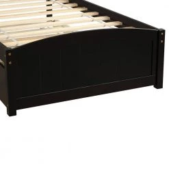Espresso Twin Platform Bed with Trundle by ATHMILE 16 Espresso Twin Platform Bed with Trundle by ATHMILE -ATHMILE Sales Store espresso athmile platform beds gz wf194304aap 44 1000