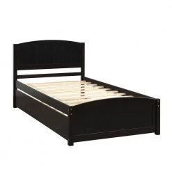 Espresso Twin Platform Bed with Trundle by ATHMILE 12 Espresso Twin Platform Bed with Trundle by ATHMILE -ATHMILE Sales Store espresso athmile platform beds gz wf194304aap 66 1000