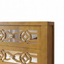 26 in. Gold Standard Rectangle Wood Console Table by ATHMILE -ATHMILE Sales Store gold athmile console tables gzx b2w20220593 44 1000