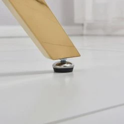 39 in. Gold Glass Top Dining Table by ATHMILE 10 39 in. Gold Glass Top Dining Table by ATHMILE -ATHMILE Sales Store gold athmile kitchen dining tables dddt616g c3 1000