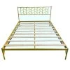 Gold Queen Platform Bed by ATHMILE