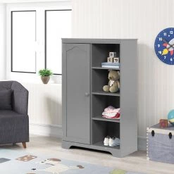 Gray China Cabinet by ATHMILE -ATHMILE Sales Store gray athmile accent cabinets ddw69741353 1f 1000