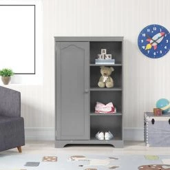 Gray China Cabinet by ATHMILE -ATHMILE Sales Store gray athmile accent cabinets ddw69741353 31 1000