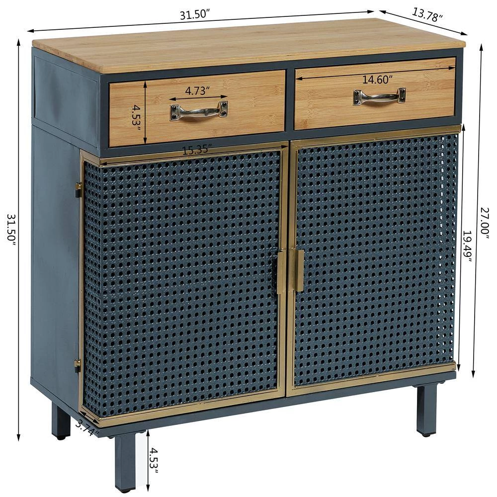 Gray China Cabinet by ATHMILE 7 Gray China Cabinet by ATHMILE - Image 7