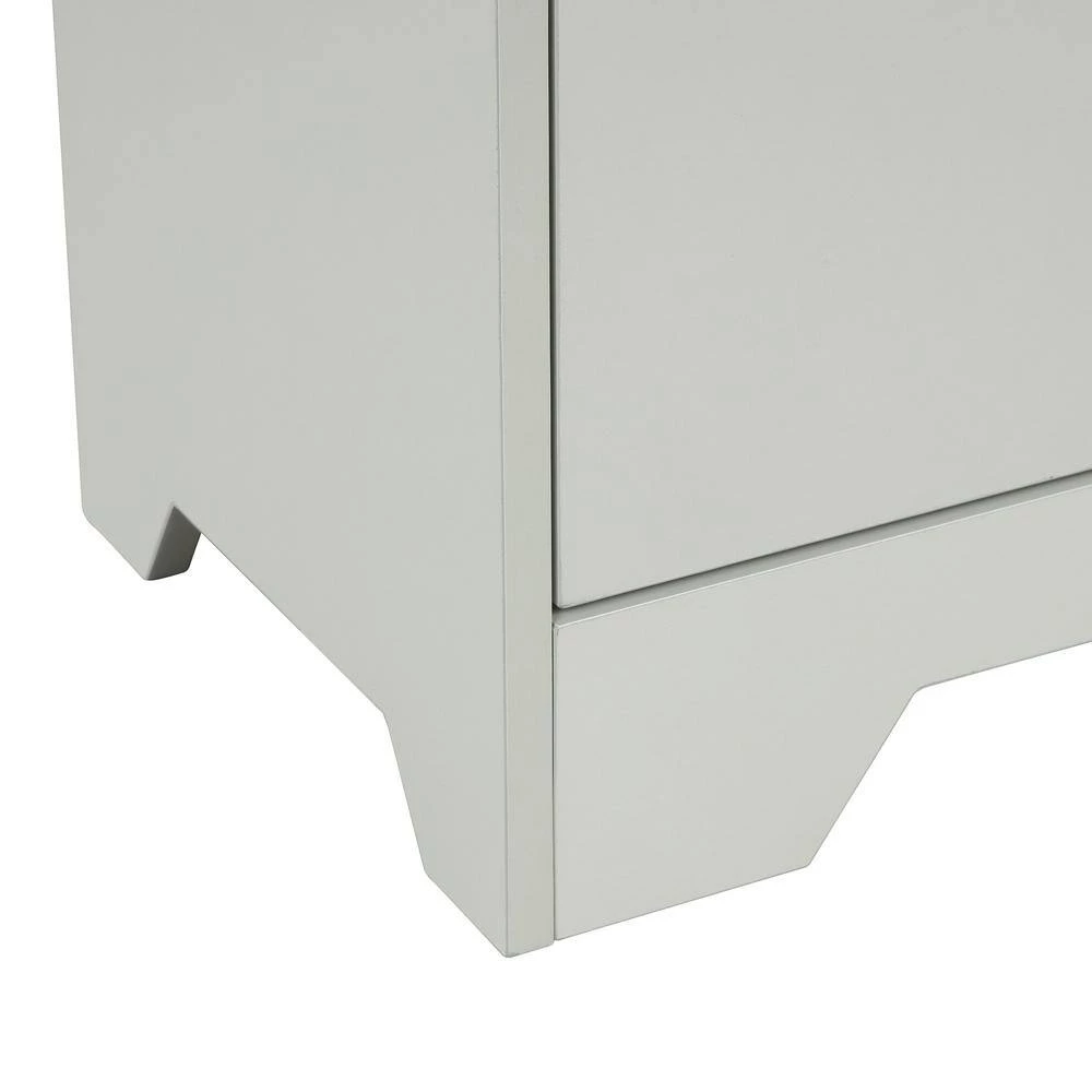 23.6 in. L x 11.8 in. W x 31.7 in. H Gray Square Freestanding Floor Storage Cabinet Adjustable Shelves for Home Kitchen by ATHMILE 7 23.6 in. L x 11.8 in. W x 31.7 in. H Gray Square Freestanding Floor Storage Cabinet Adjustable Shelves for Home Kitchen by ATHMILE - Image 7