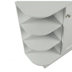 Gray Open Style Shelf Cabinet with Adjustable Plates Ample Storage Space by ATHMILE 17 Gray Open Style Shelf Cabinet with Adjustable Plates Ample Storage Space by ATHMILE -ATHMILE Sales Store gray athmile accent cabinets gz wf283640aae 1f 1000