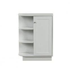 Gray Open Style Shelf Cabinet with Adjustable Plates Ample Storage Space by ATHMILE