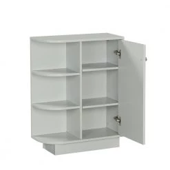 Gray Open Style Shelf Cabinet with Adjustable Plates Ample Storage Space by ATHMILE 14 Gray Open Style Shelf Cabinet with Adjustable Plates Ample Storage Space by ATHMILE -ATHMILE Sales Store gray athmile accent cabinets gz wf283640aae 77 1000