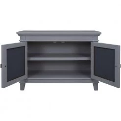 Gray Accent Storage Cabinet Wooden Cabinet with Mirror Door by ATHMILE -ATHMILE Sales Store gray athmile accent cabinets gzwf284088aae 77 1000