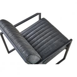 Gray Modern Design High Quality PU with Steel Frame Armchair (Set of 1) by ATHMILE -ATHMILE Sales Store gray athmile accent chairs gz w24002856 44 1000