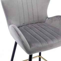 40.94 in. Gray Low Back Metal Frame Bar Stools with Footrest (Set of 2) by ATHMILE 15 40.94 in. Gray Low Back Metal Frame Bar Stools with Footrest (Set of 2) by ATHMILE -ATHMILE Sales Store gray athmile bar stools gz b2w20221703 fa 1000