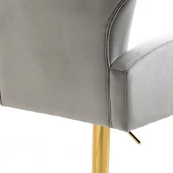 41 in. Gray Low Back Metal Frame Adjustable Bar Stool with Velvet Seat (Set of 1) by ATHMILE 14 41 in. Gray Low Back Metal Frame Adjustable Bar Stool with Velvet Seat (Set of 1) by ATHMILE -ATHMILE Sales Store gray athmile bar stools gz b2w20222358 44 1000