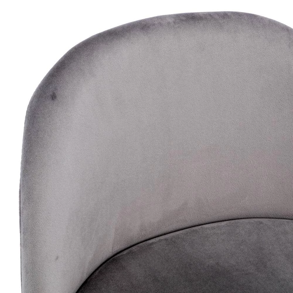 40.94 in. Low Back Gray Metal Frame Adjustable Cushioned Bar Stool with Toweling fabric Seat (Set of 1) by ATHMILE 5 40.94 in. Low Back Gray Metal Frame Adjustable Cushioned Bar Stool with Toweling fabric Seat (Set of 1) by ATHMILE - Image 5